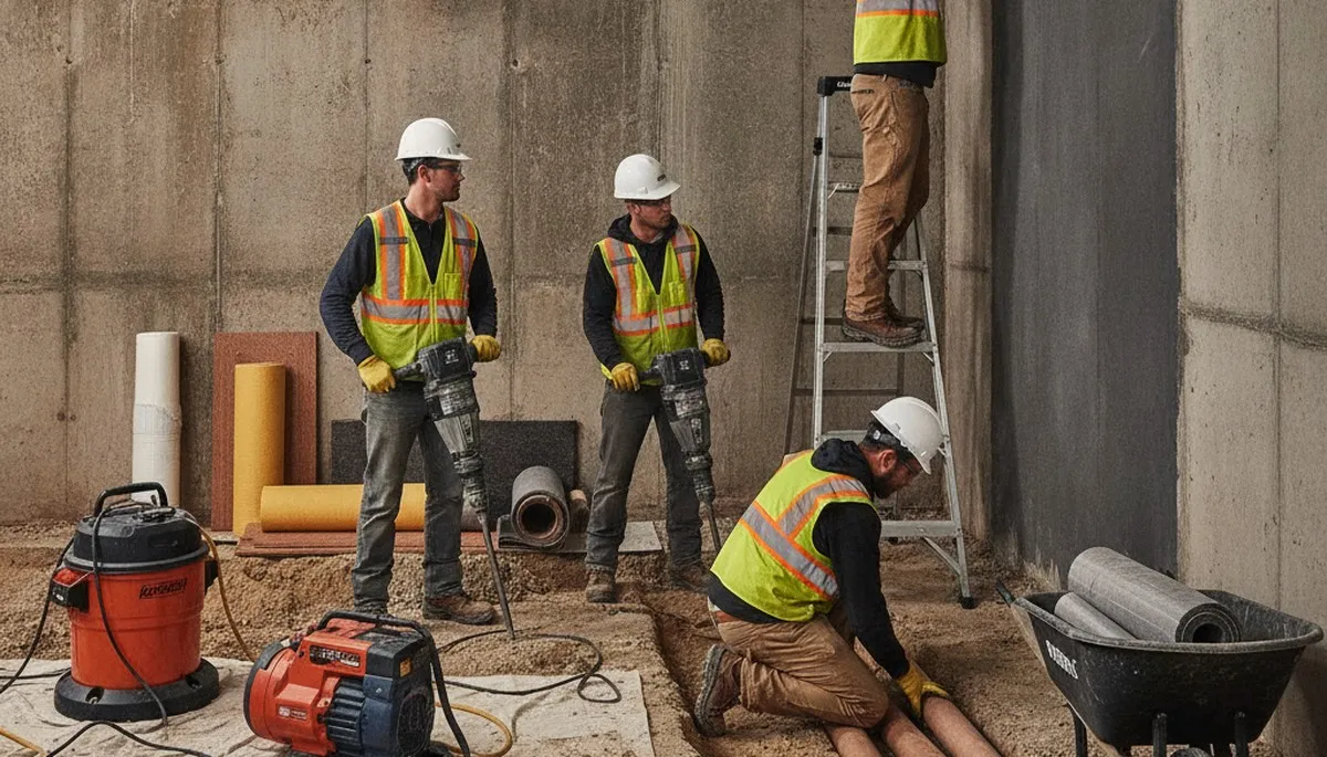Vallejo, CA basement waterproofing for water damage protection and wet winter leak prevention