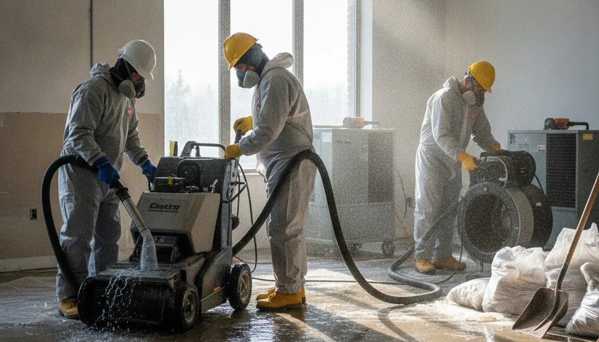 Flood damage cleanup team restoring a Vallejo, CA home after water intrusion