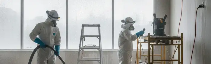 Water damage restoration team serving Vallejo, CA on a homepage banner