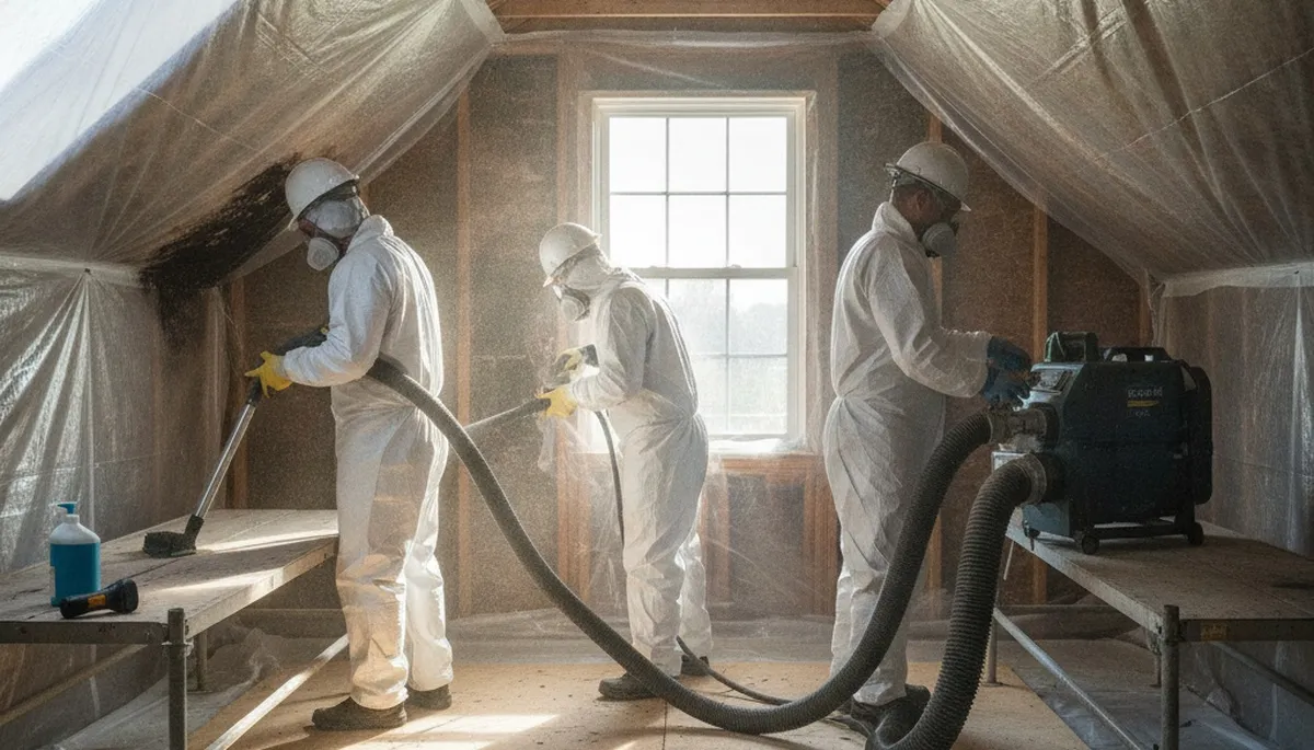 Vallejo, CA mold removal specialists inspecting water damage in a home for fast restoration