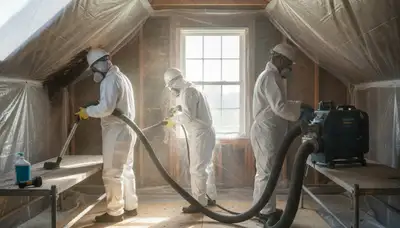 Vallejo, CA mold removal specialists inspecting water damage in a home for fast restoration