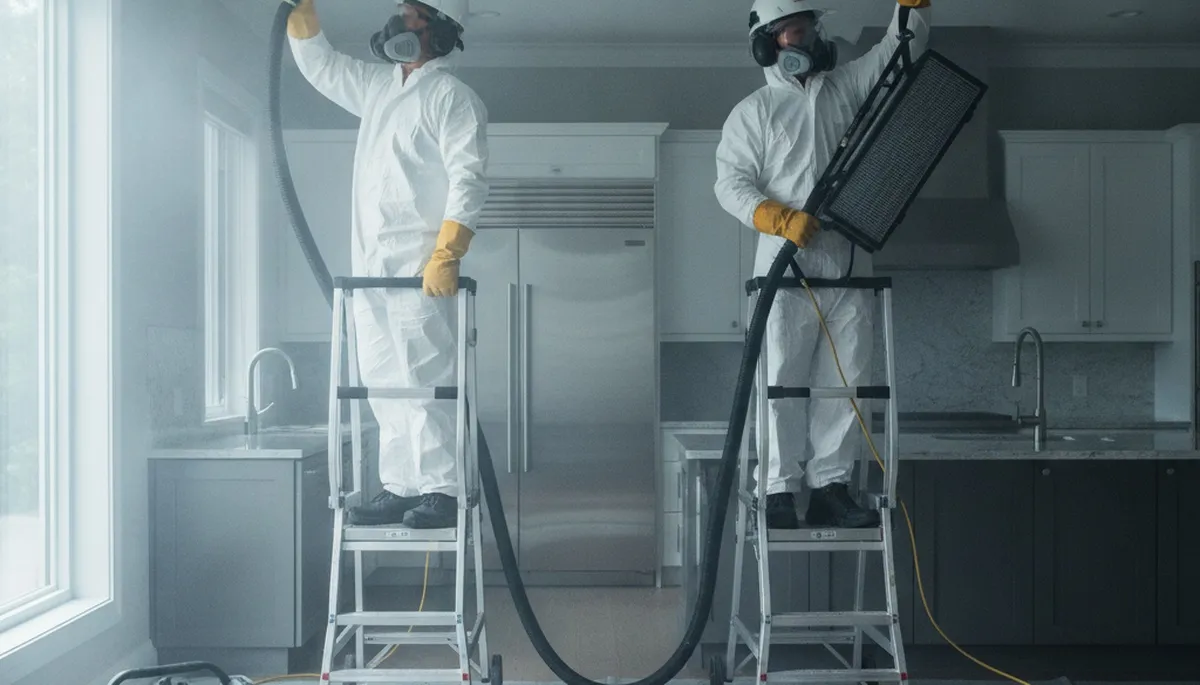 Vallejo, CA water damage odor removal technician restoring fresh indoor air in a home