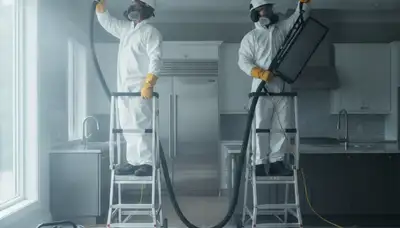 Vallejo, CA water damage odor removal technician restoring fresh indoor air in a home