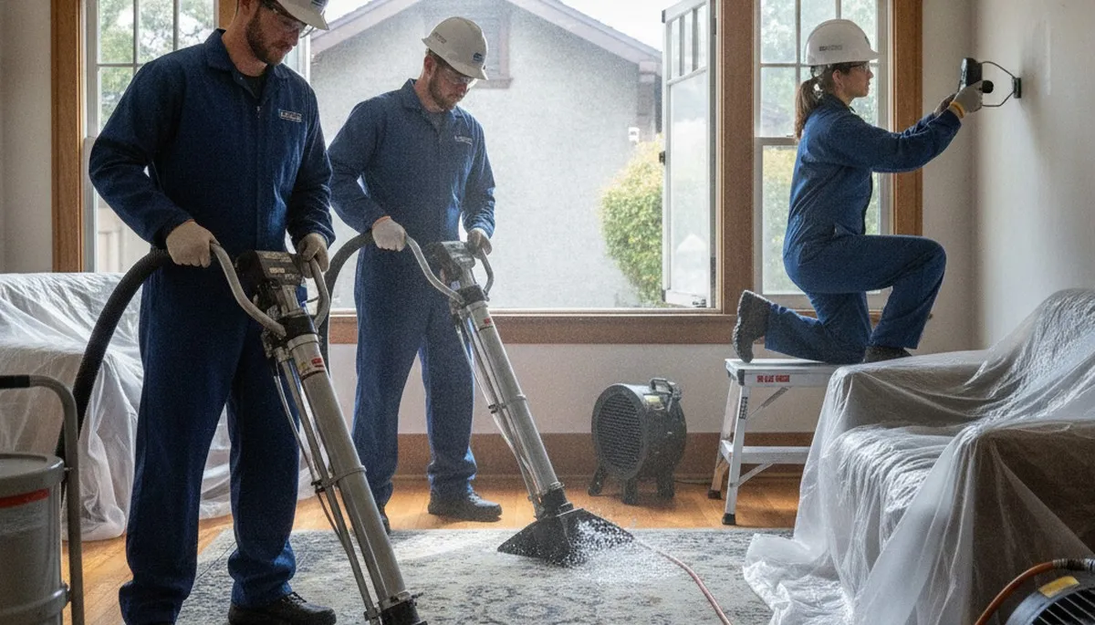 Water damage restoration team serving Vallejo, CA with professional cleanup and repair services