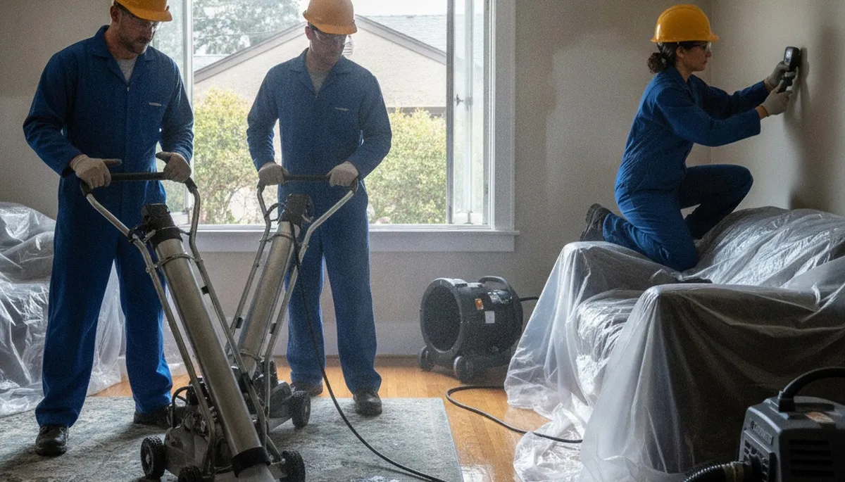 Water damage restoration team serving Vallejo, CA with professional cleanup and repair services