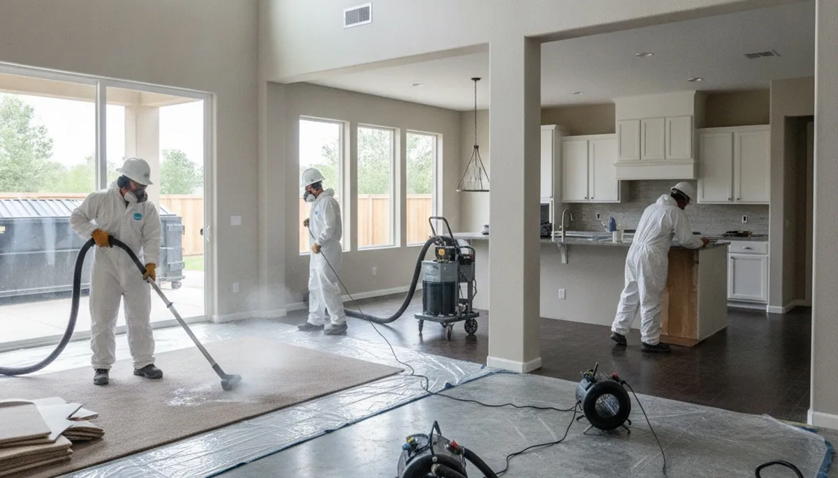 Water damage restoration team in Vallejo, CA providing fast water extraction and cleanup