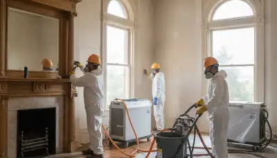 Water damage restoration team serving Vallejo, CA with emergency cleanup and drying services
