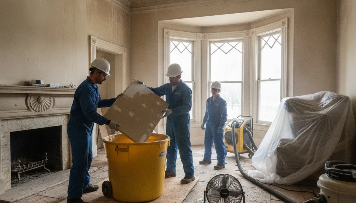 Water damage restoration team serving Vallejo, CA, providing emergency cleanup and repair services