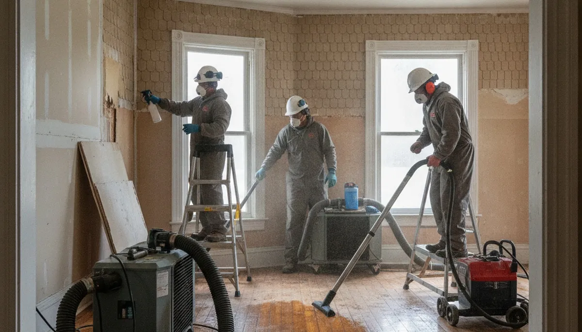 Water damage restoration crew serving Vallejo, CA with professional water extraction and cleanup