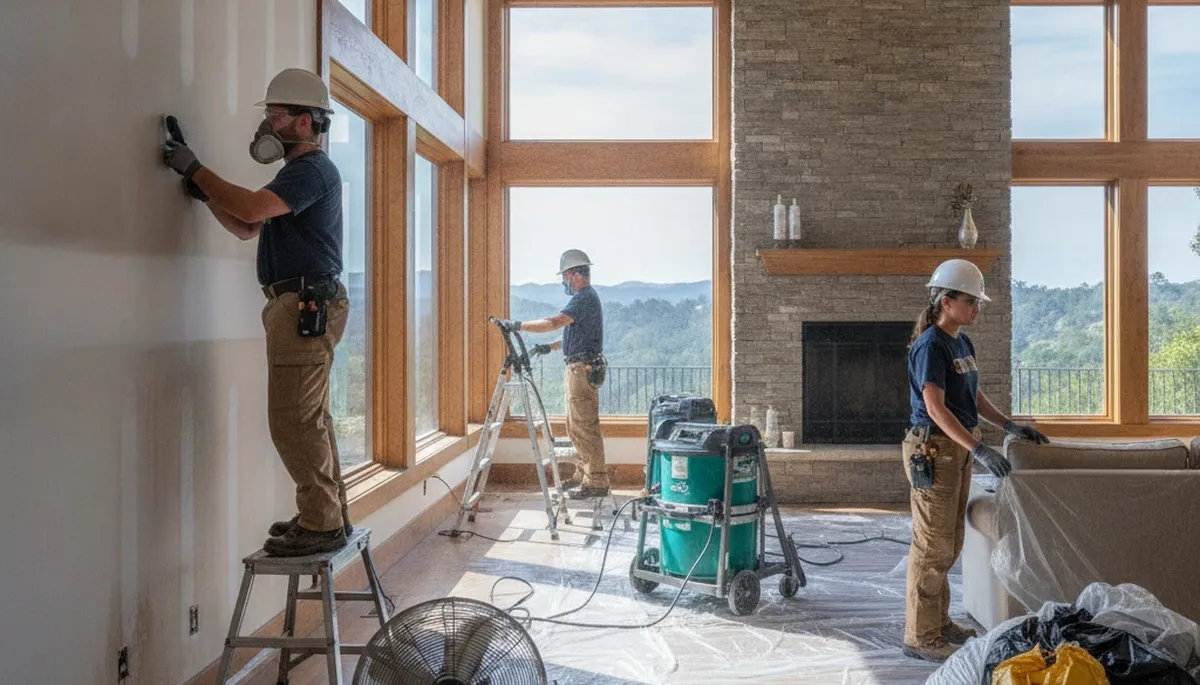 Water damage restoration team in Vallejo, CA providing emergency cleanup and drying services