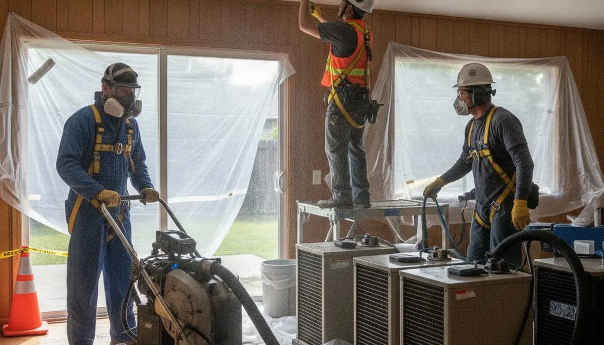 Water damage restoration team serving Vallejo, CA with professional cleanup and drying services