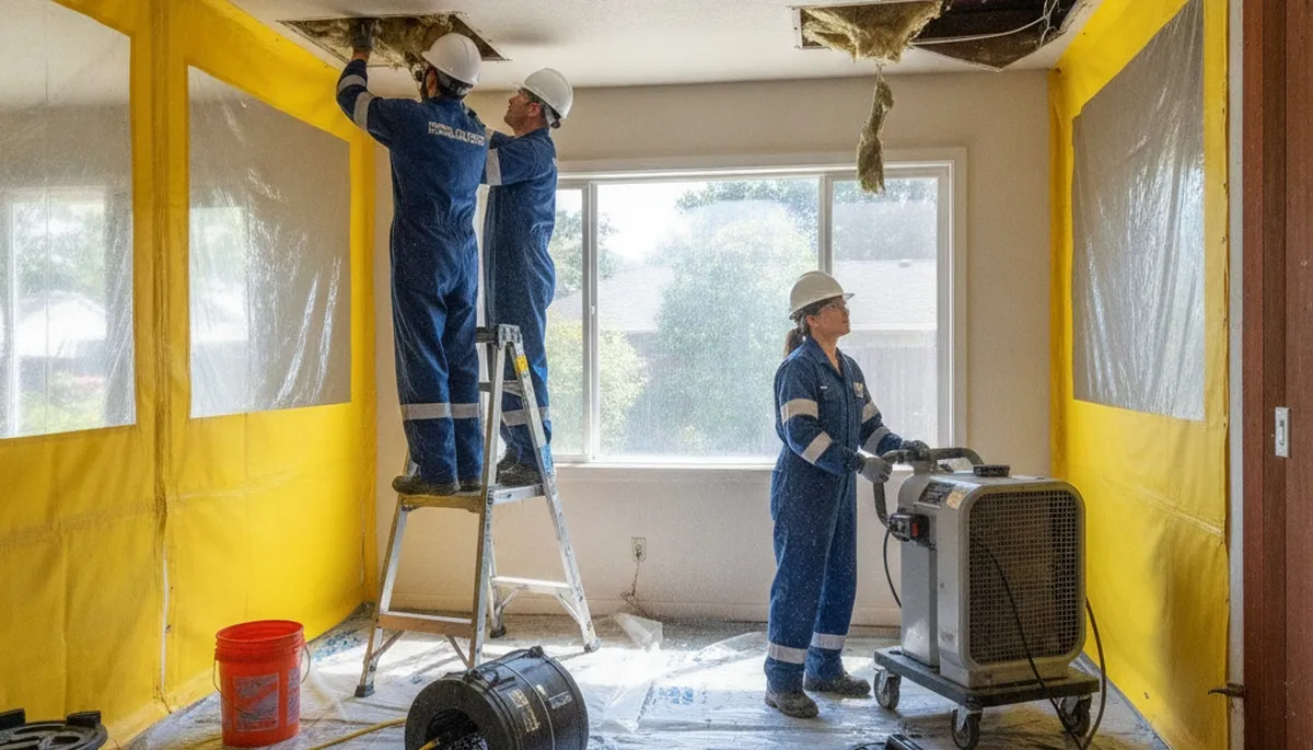 Water damage restoration team in Vallejo, CA providing fast cleanup and repair services