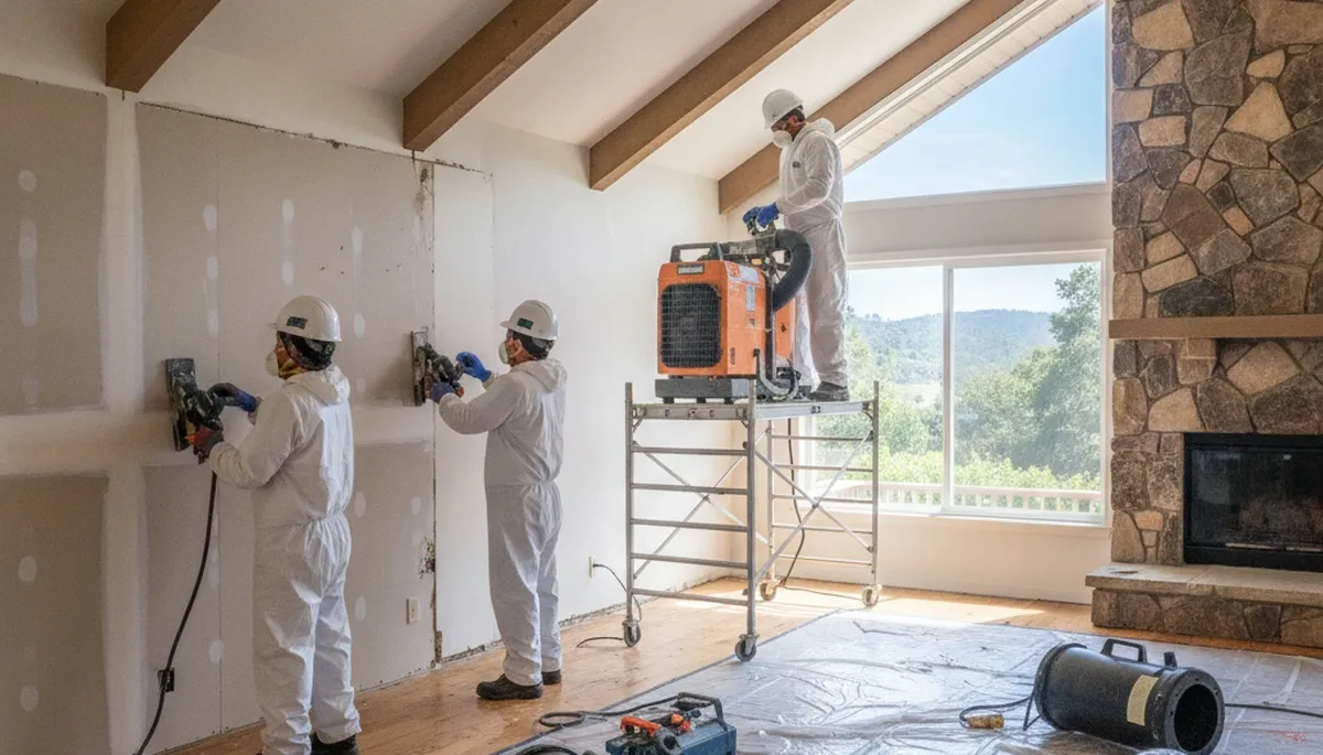 Water damage restoration team serving Vallejo, CA with professional cleanup and drying services