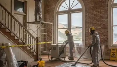 Water damage restoration crew serving Vallejo, CA with professional cleanup and repair services