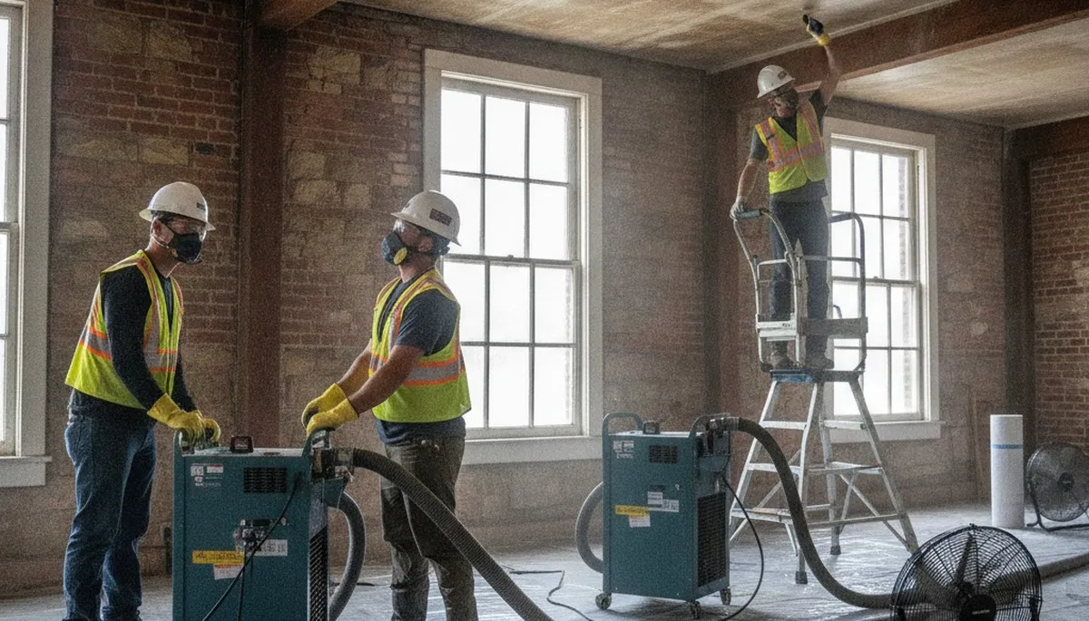 Water damage restoration team in Vallejo, CA providing professional cleanup and drying services
