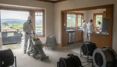 Water damage restoration team serving Vallejo, CA for emergency cleanup and drying services