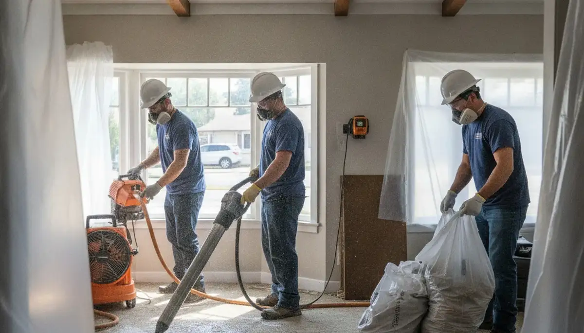 Water damage restoration team in Vallejo, CA handling emergency cleanup and drying services